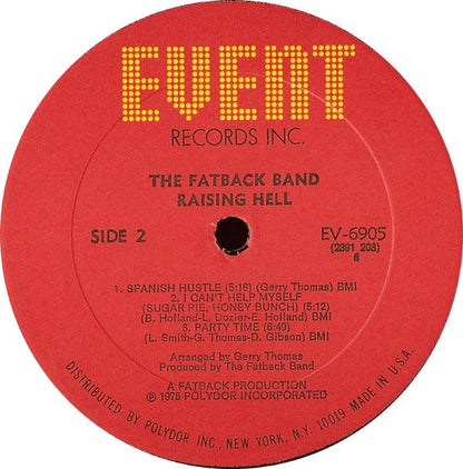 The Fatback Band : Raising Hell (LP, Album, All)