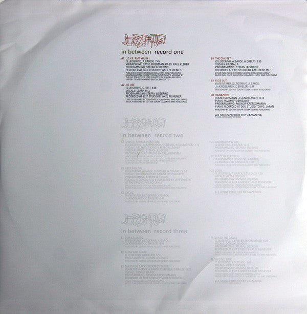 Jazzanova : In Between (3xLP, Album, Gat)