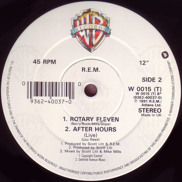 R.E.M. : Losing My Religion (12", Single)