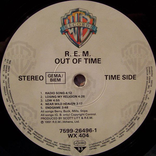 R.E.M. : Out Of Time (LP, Album)