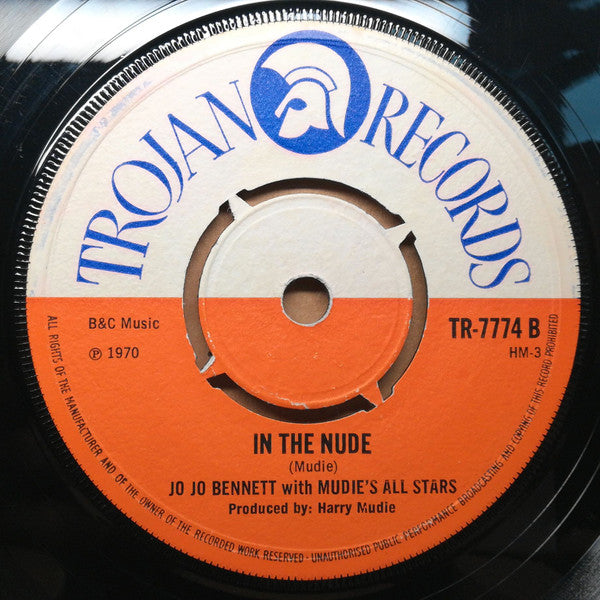 Jo Jo Bennett With Mudie's All Stars* : Leaving Rome (7", Single)