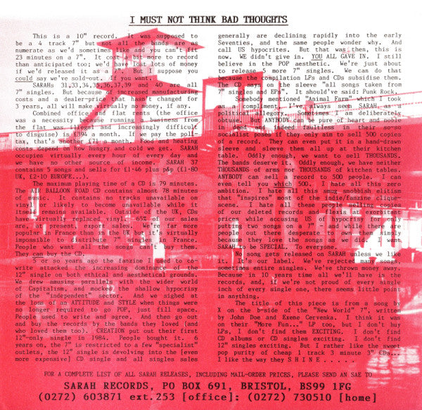 The Field Mice : So Said Kay (10", EP)