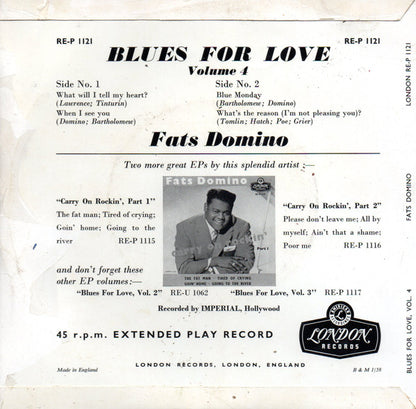 Fats Domino : Blues For Love Volume 4 (7", EP)