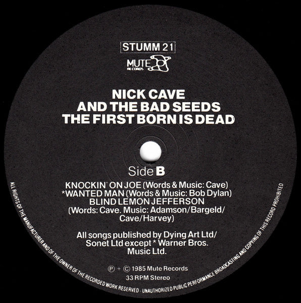 Nick Cave & The Bad Seeds : The Firstborn Is Dead (LP, Album)