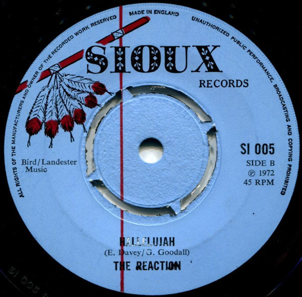 Joe Higgs / The Reaction (4) : The World Is Spinning Round / Hallelujah (7")