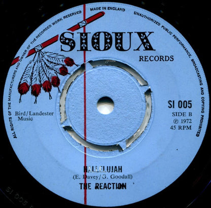 Joe Higgs / The Reaction (4) : The World Is Spinning Round / Hallelujah (7")