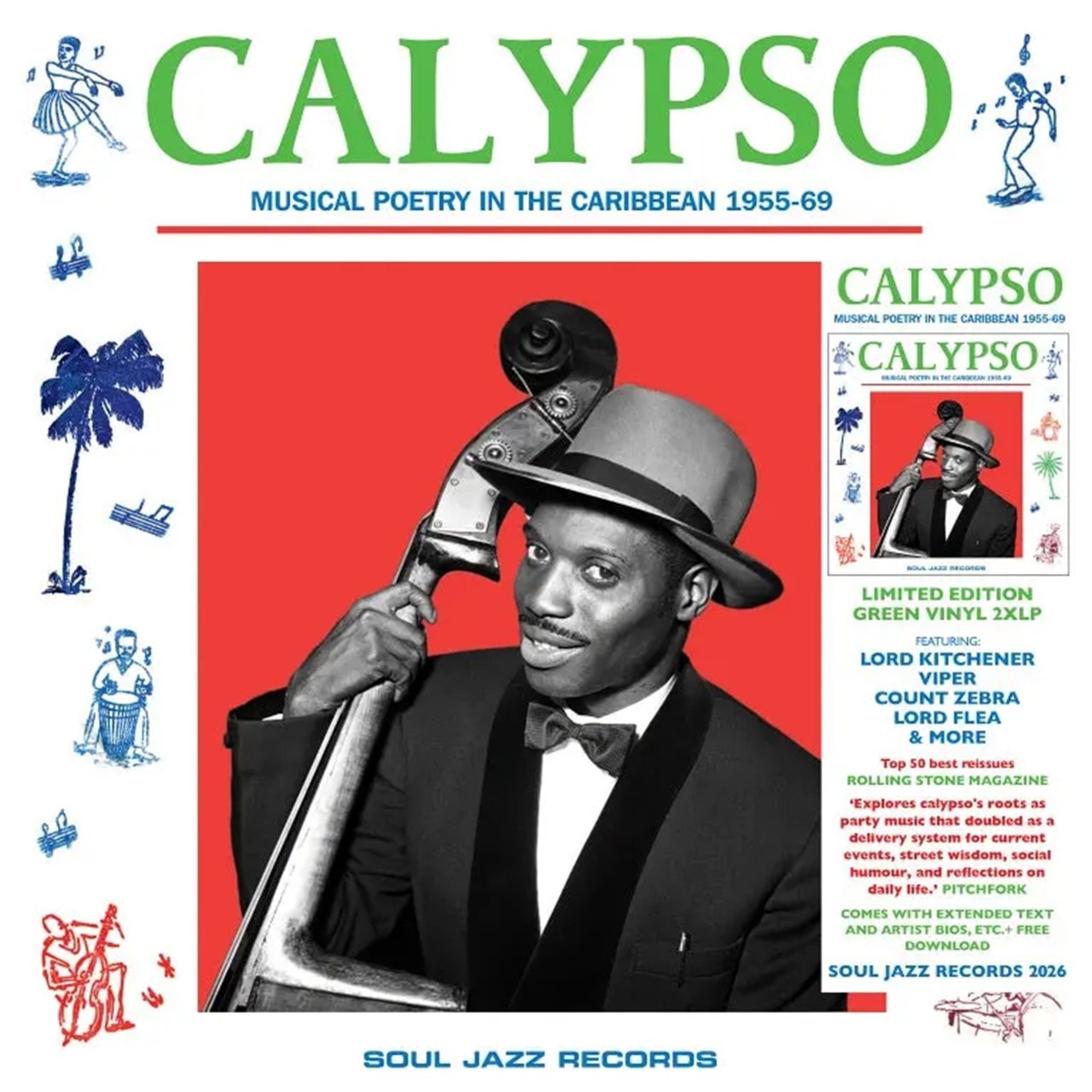 Various - Calypso: Musical Poetry In The Caribbean (Soul Jazz records Presents)  (LP, Album) (M / M)
