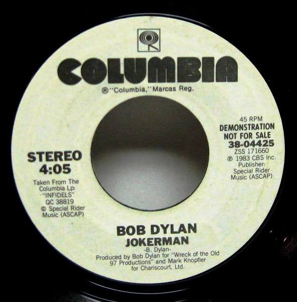 Bob Dylan : Jokerman (7", Single, Promo)