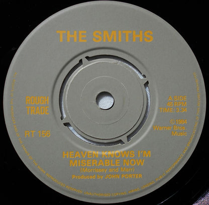 The Smiths : Heaven Knows I'm Miserable Now (7", Single, Pus)