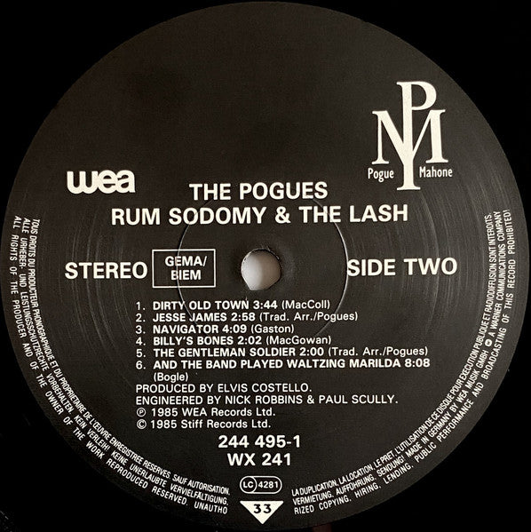 The Pogues : Rum Sodomy & The Lash (LP, Album, RE, Als)