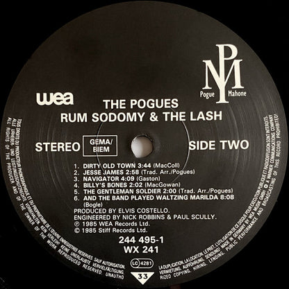 The Pogues : Rum Sodomy & The Lash (LP, Album, RE, Als)