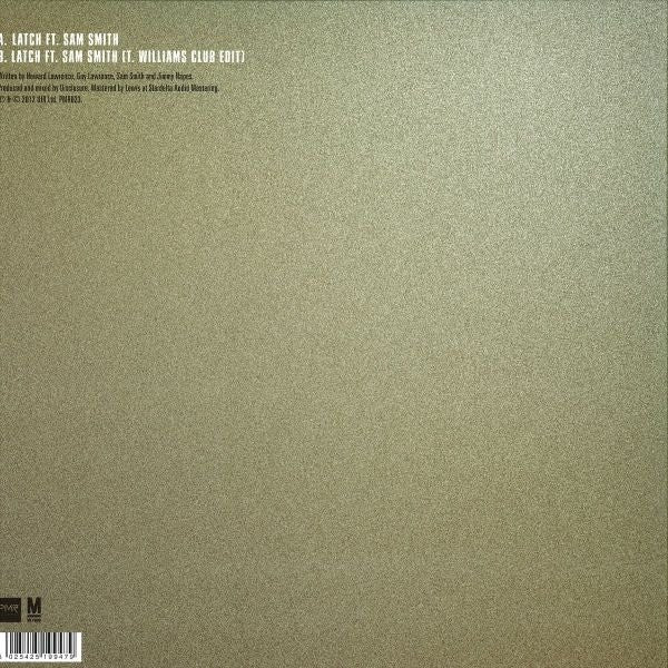Disclosure (3) Feat. Sam Smith (12) : Latch (12", Single)