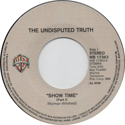 The Undisputed Truth : Show Time (Part 1 & 2) (7", Single)