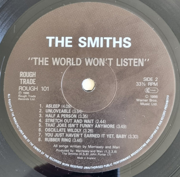 The Smiths : The World Won't Listen (LP, Comp, EMI)