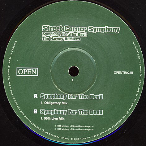 Street Corner Symphony : Symphony For The Devil (The Harvey Remixes) (12")