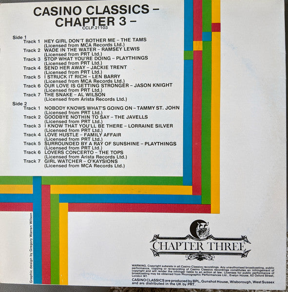 Various : Casino Classics Chapter Three (LP, Comp)