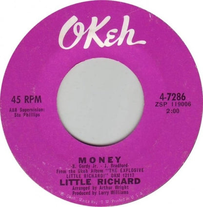 Little Richard : A Little Bit Of Something (Beats A Whole Lot Of Nothing) / Money (7", RE)