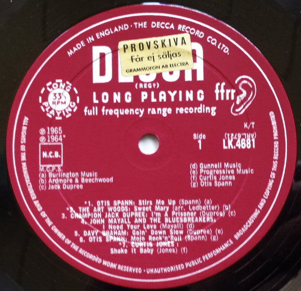 Various : Blues Now (LP, Comp, Mono)