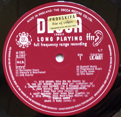 Various : Blues Now (LP, Comp, Mono)