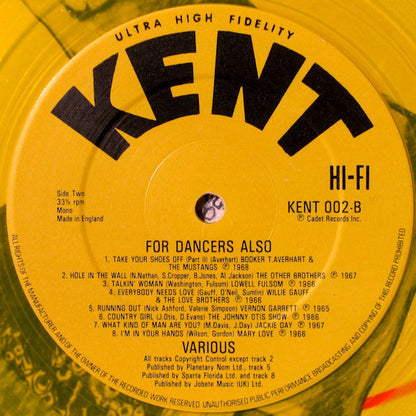 Various : For Dancers Also (LP, Comp, Mono, Yel)