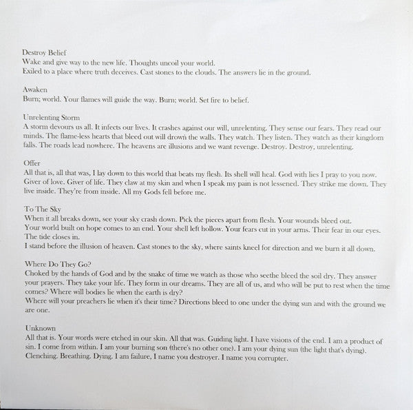 Children Of God : We Set Fire To The Sky (LP, Album)