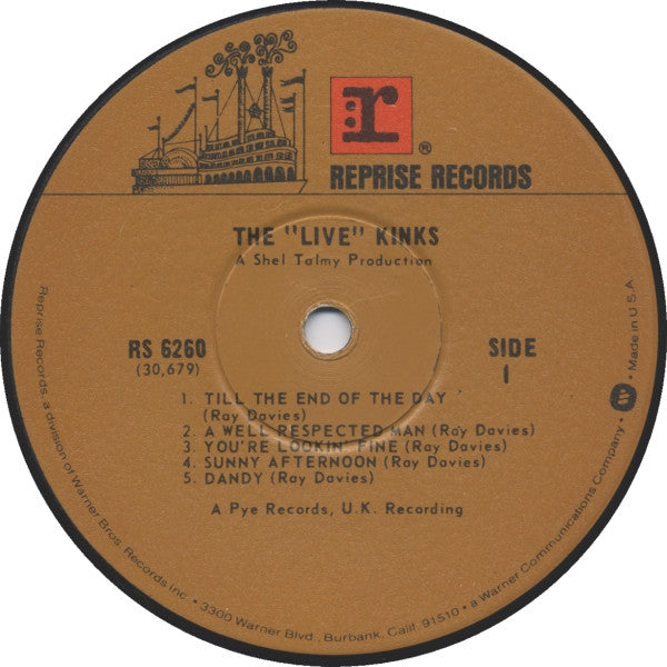 The Kinks : The Live Kinks (LP, Album, RP, Win)