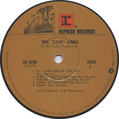 The Kinks : The Live Kinks (LP, Album, RP, Win)