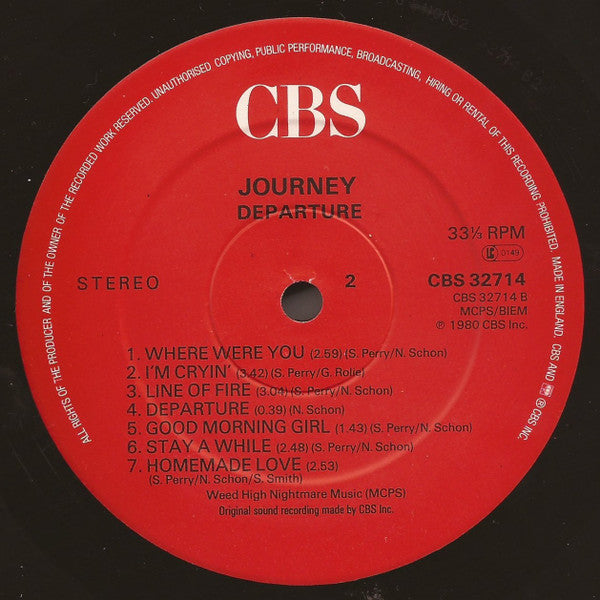 Journey : Departure (LP, Album, RE)