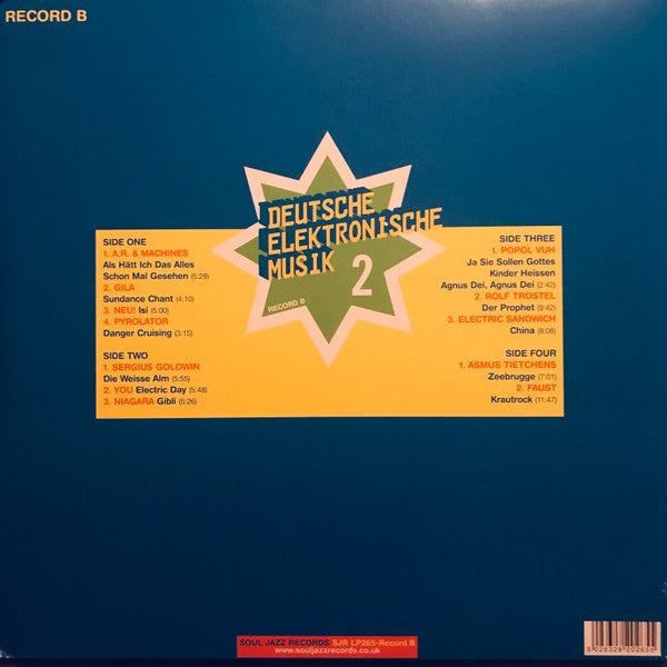 Various : Deutsche Elektronische Musik 2 (Experimental German Rock And Electronic Musik 1971-83) (Record B) (2xLP, Comp)
