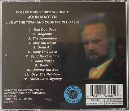 John Martyn : Live At The Town And Country Club 1986 (CD)