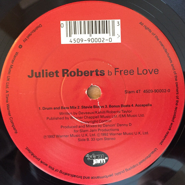 Juliet Roberts : Free Love (12")