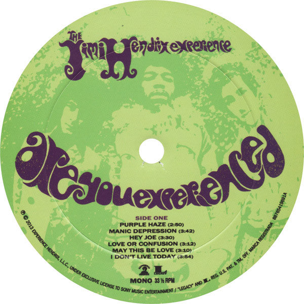 The Jimi Hendrix Experience : Are You Experienced LP, Album, Mono