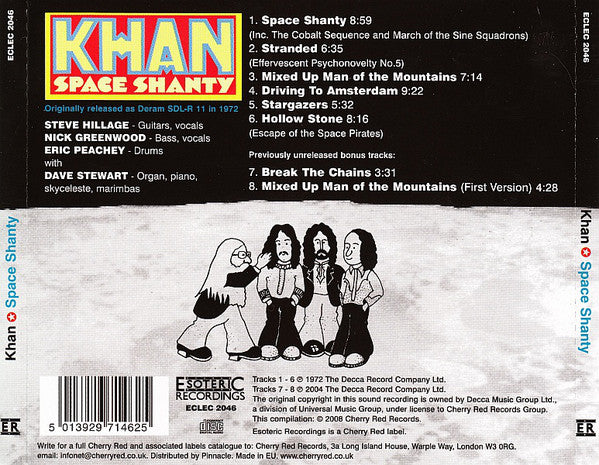 Khan (3) : Space Shanty (CD, Album, RE, RM)