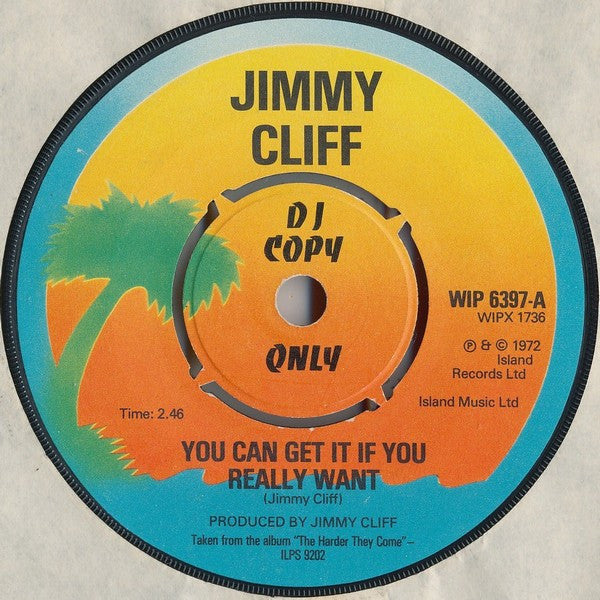 Jimmy Cliff : You Can Get It If You Really Want (7", Promo)