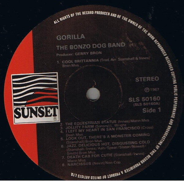 Bonzo Dog Band* : Gorilla (LP, Album, RE)