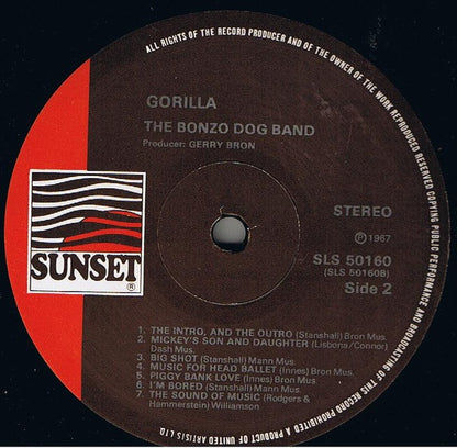 Bonzo Dog Band* : Gorilla (LP, Album, RE)