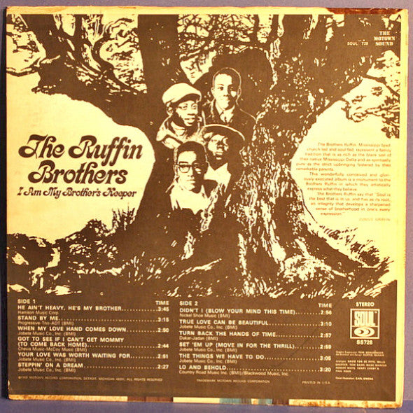 The Ruffin Brothers : I Am My Brother's Keeper (LP, Album)