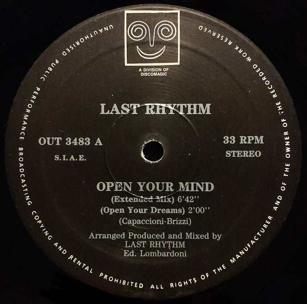 Last Rhythm : Open Your Mind (12")