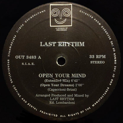 Last Rhythm : Open Your Mind (12")