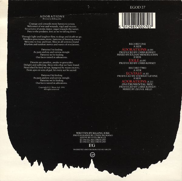 Killing Joke : Adorations (2x7", Single, Ltd)