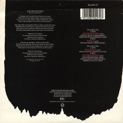 Killing Joke : Adorations (2x7", Single, Ltd)