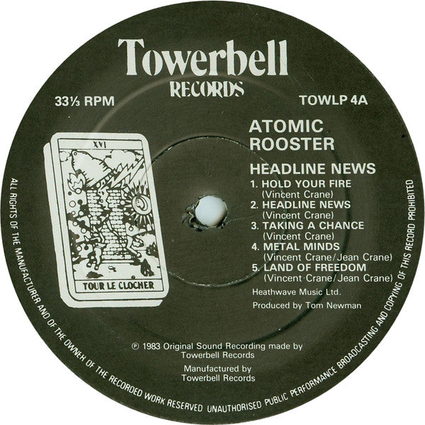 Atomic Rooster : Headline News (LP, Album)