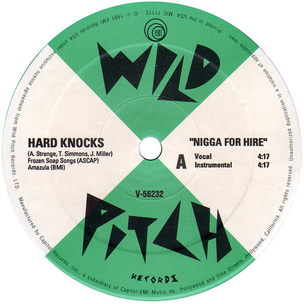 Hard Knocks : Nigga For Hire (12")