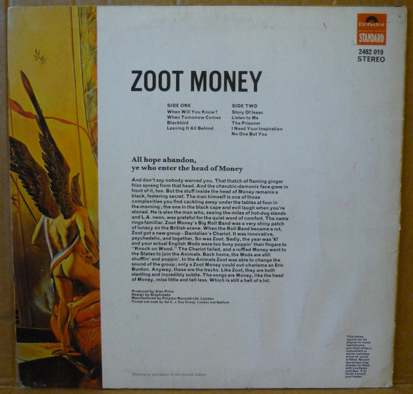 Zoot Money : Zoot Money (LP, Album)