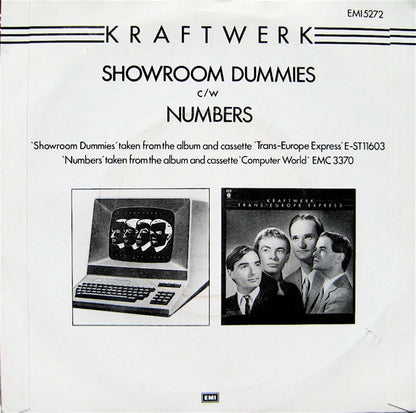 Kraftwerk : Showroom Dummies (7", Single, MP)
