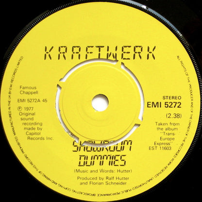 Kraftwerk : Showroom Dummies (7", Single, MP)