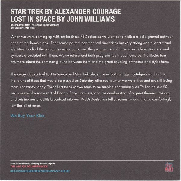 Alexander Courage / John Williams (4) : Star Trek / Lost In Space (7", RSD, Ltd, Bla)