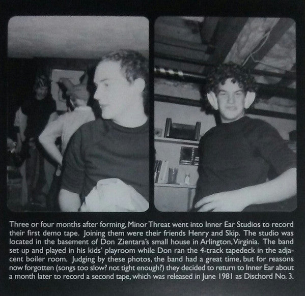 Minor Threat : First Demo Tape (7", EP, RE)
