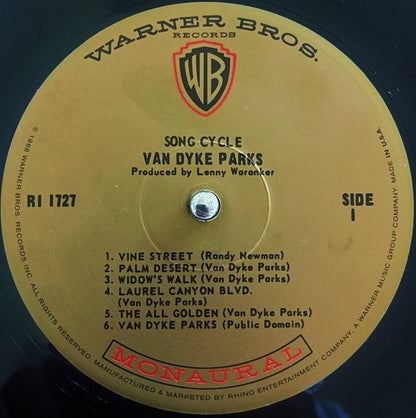 Van Dyke Parks : Song Cycle (LP, Album, RSD, Mono, Ltd, Num, RE, 180)