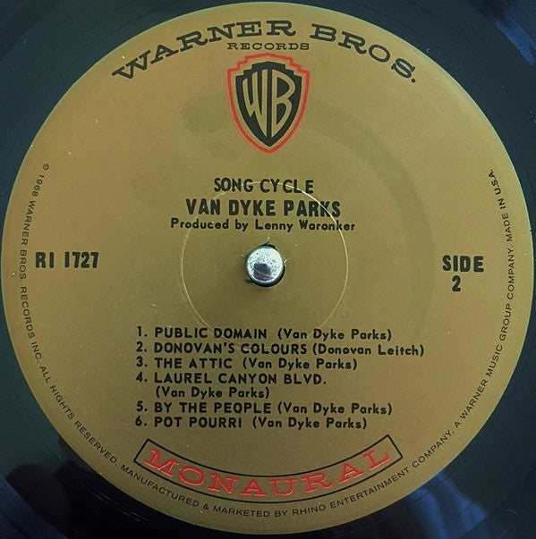 Van Dyke Parks : Song Cycle (LP, Album, RSD, Mono, Ltd, Num, RE, 180)